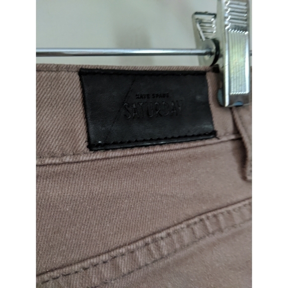Kate Spade Saturday Brown Beige Skinny Jeans - Picture 6 of 8